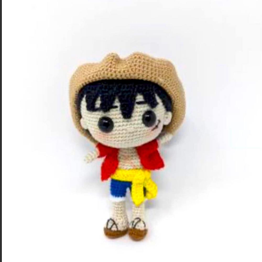 Luffy crocheted character